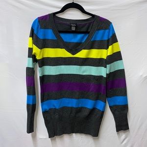 Purple, Yellow and Blue Extra Large Rue 21 Lightweight Sweatshirt